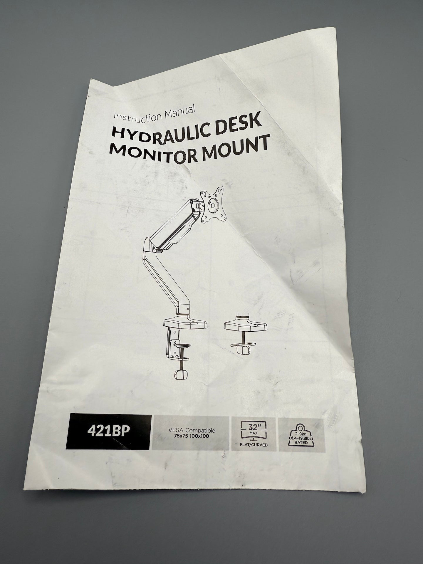 ProperAV Desk Monitor Mount Articulated Swing Arm