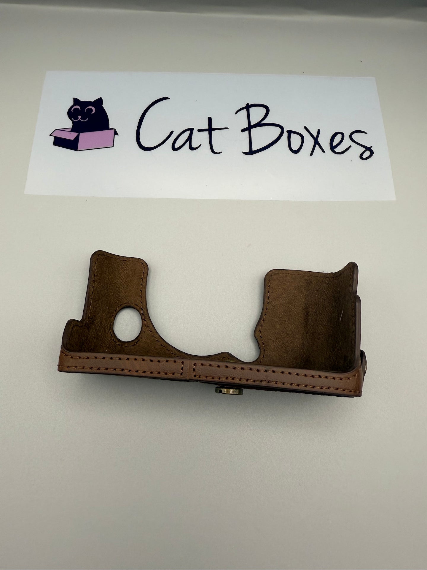 MegaGear MG958 Ever Ready Leather Camera Half Case and Strap - Dark Brown