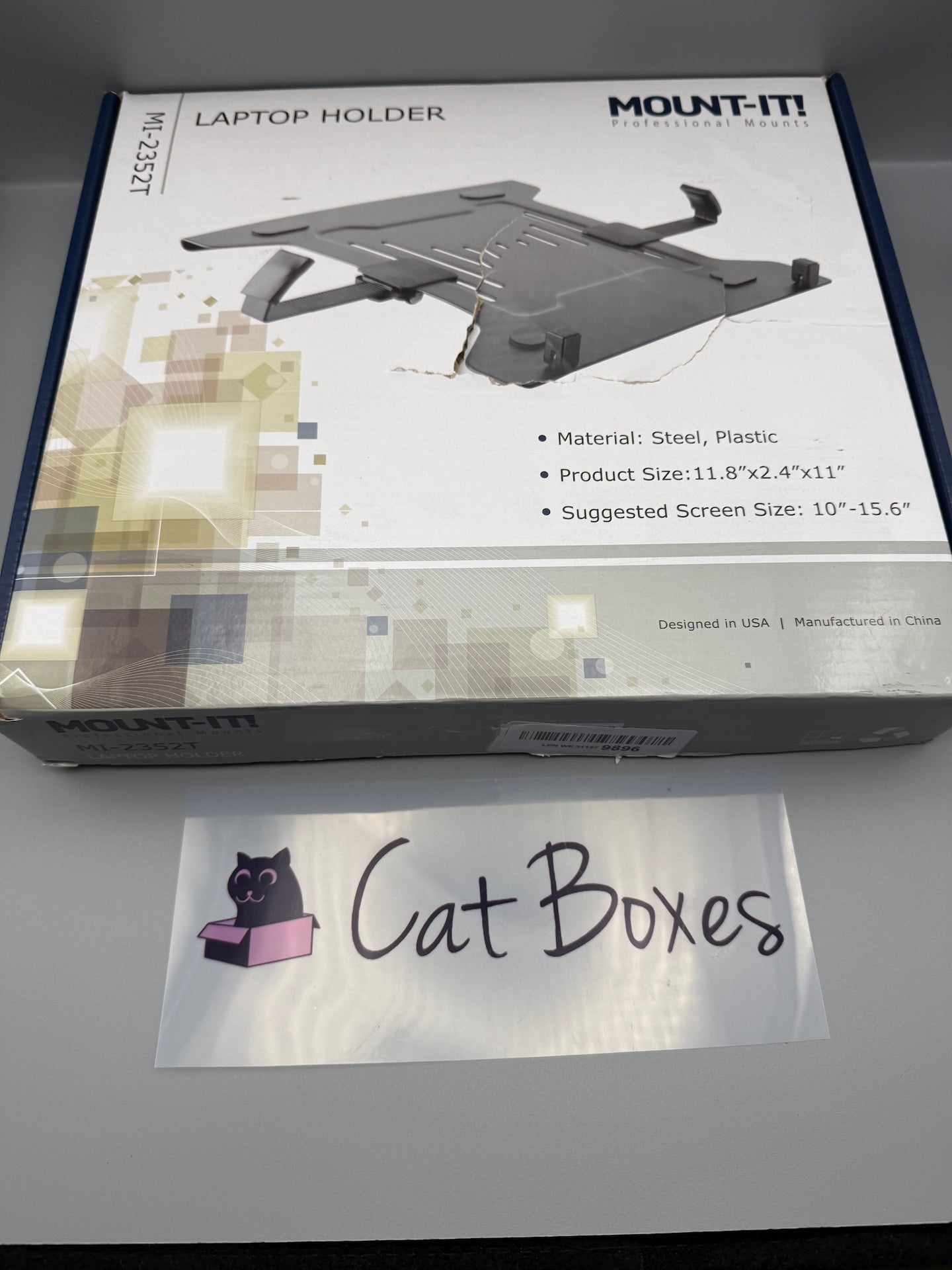 Mount-It! Laptop VESA Mount Arm | Vented Notebook Holder