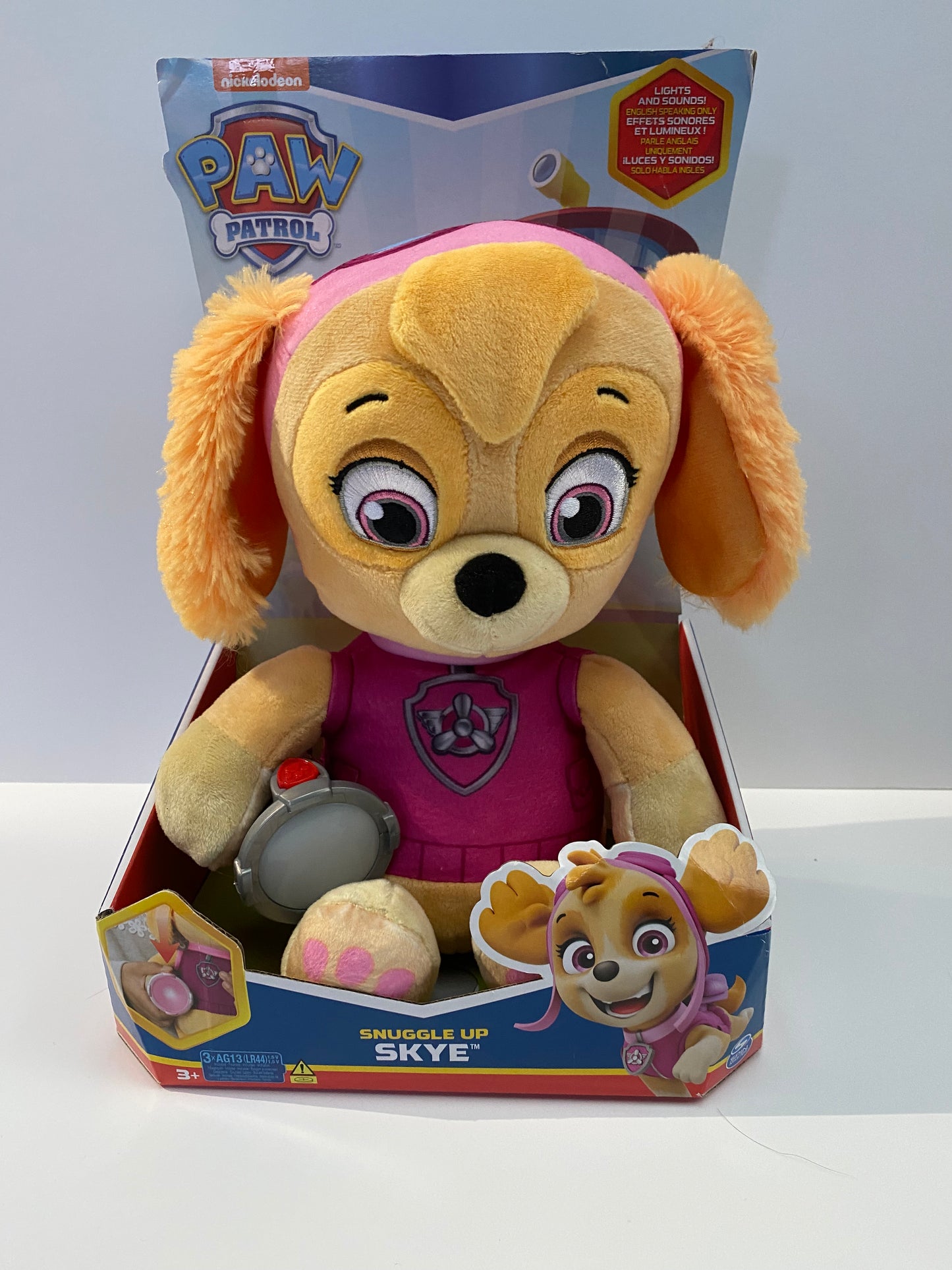 Paw Patrol, Snuggle Up Skye Plush with Torch and Sounds