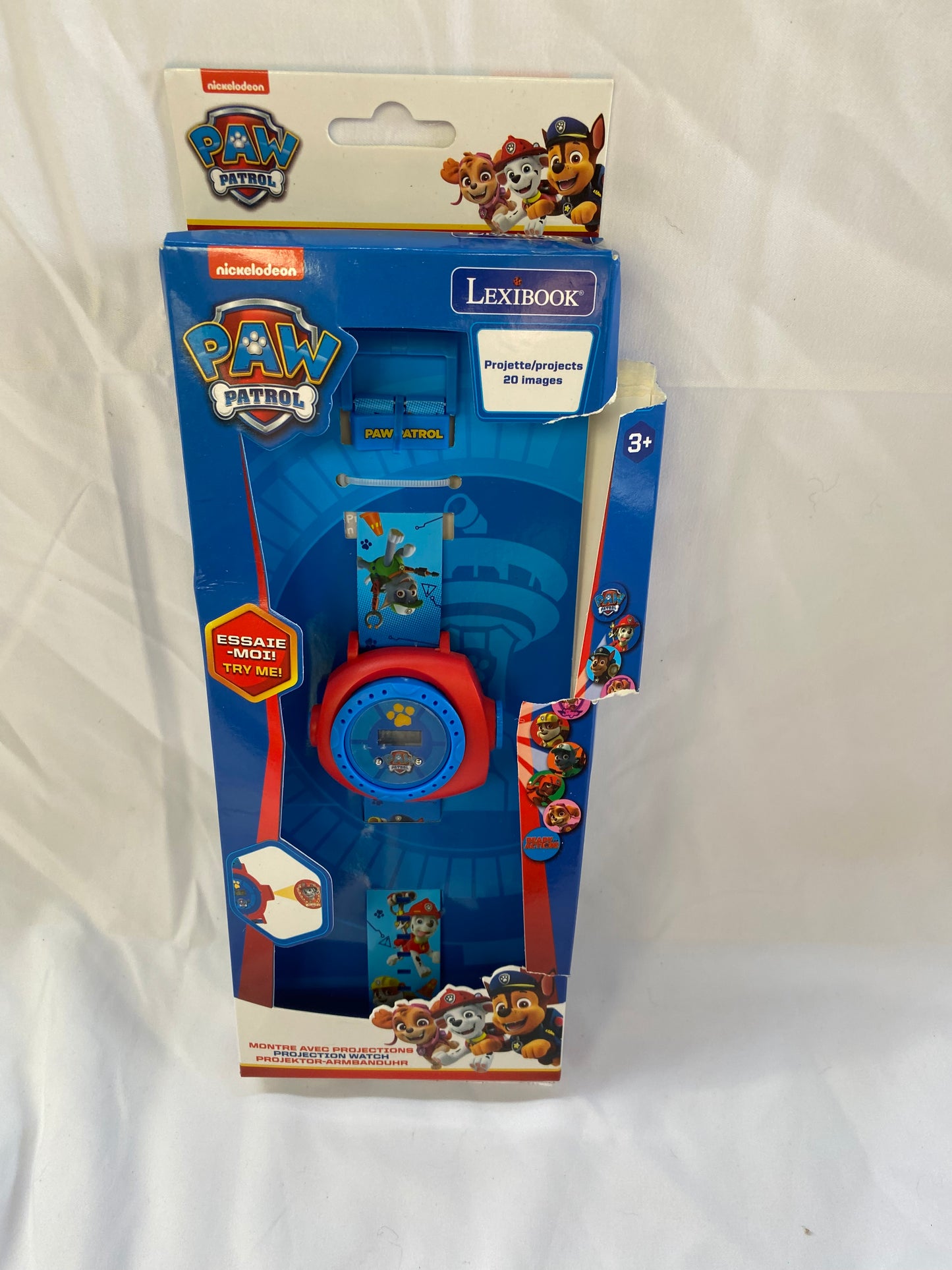 Lexibook Paw Patrol Chase Projection Watch **Tatty Box**