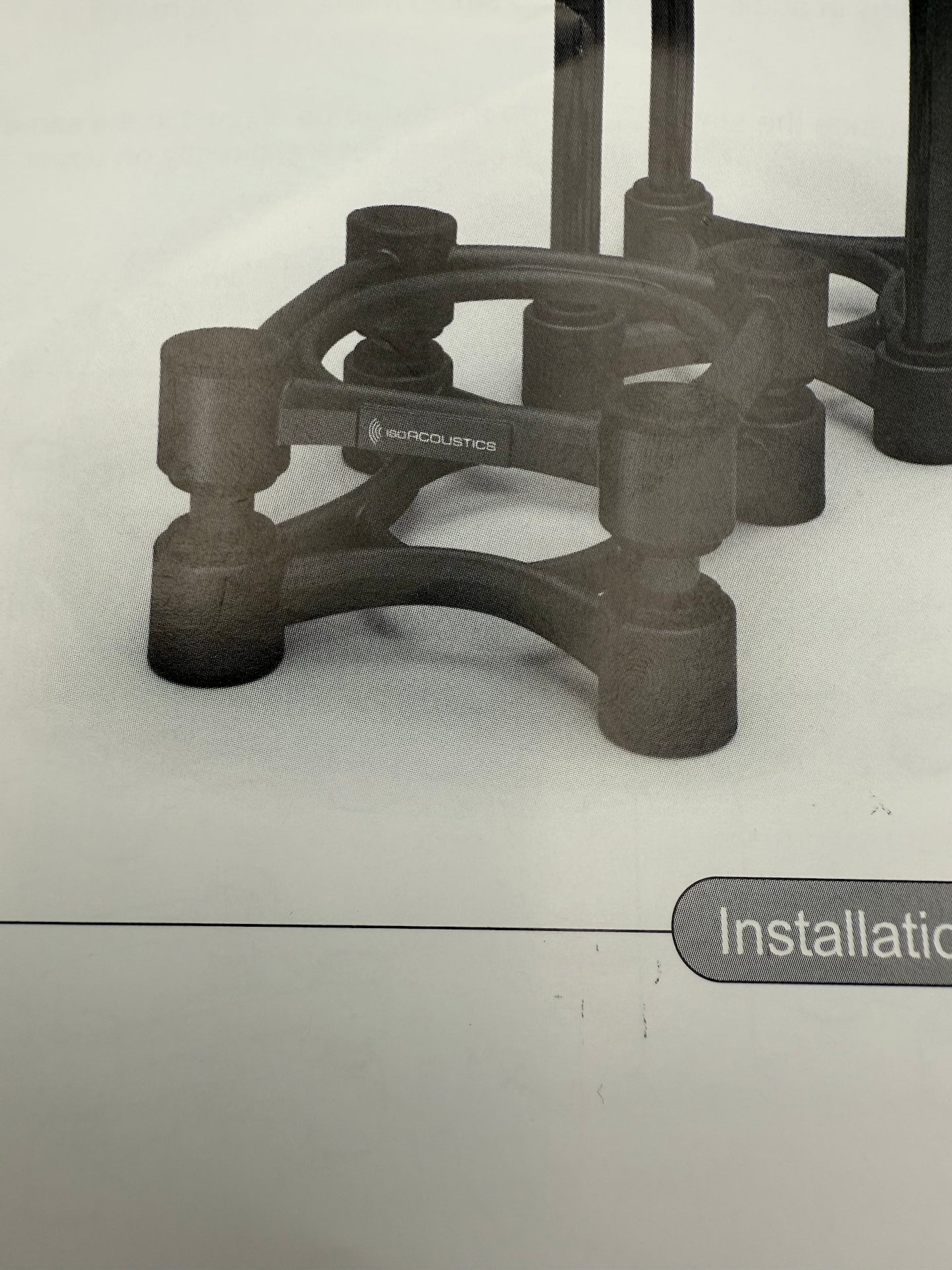 IsoAcoustics ISO-155 Single Speaker Isolation Stand – Low / Desktop ONLY