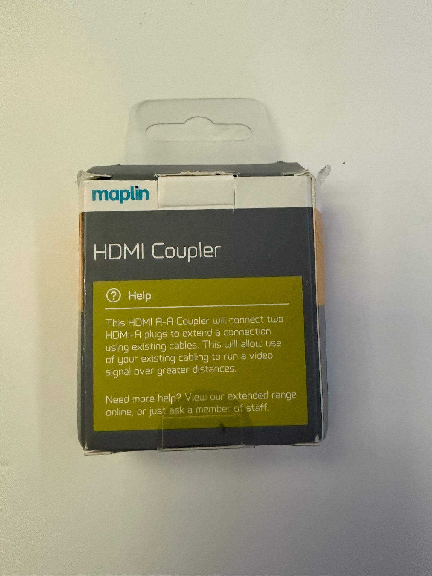 Maplin HDMI Female to HDMI Female Coupler Adapter Black