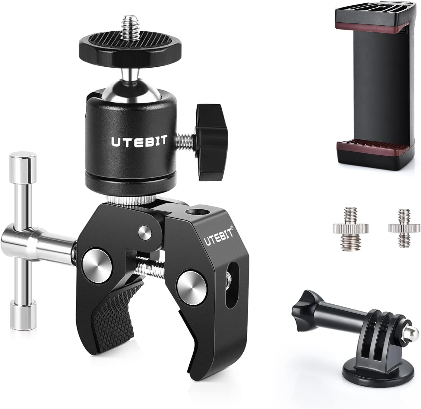 UTEBIT Camera Mount, Magic Arm With Ball Head Hot Shoe Mount