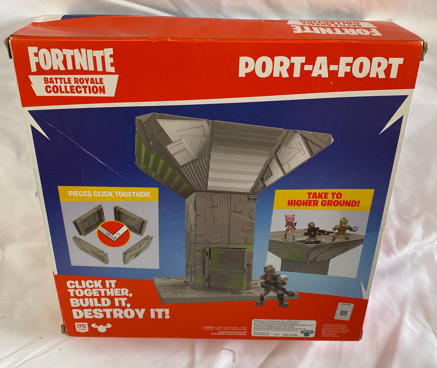 Fortnite Battle Royale Collection : Port-A-Fort Play Set, Grey