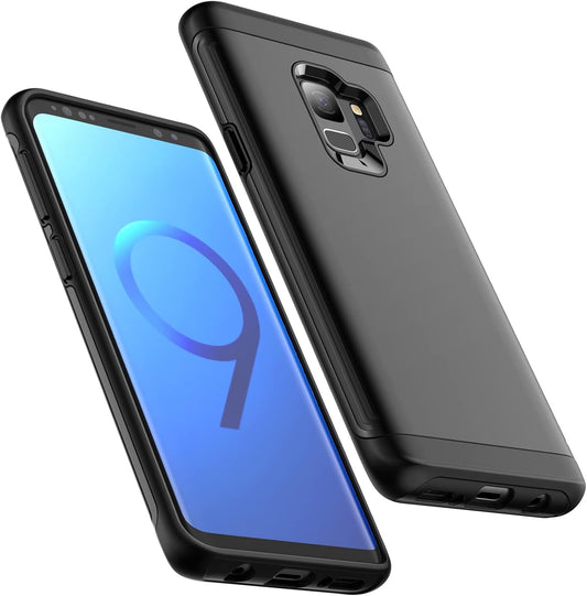 JETech Heavy Shockproof Case for Samsung Galaxy S9, (Black)