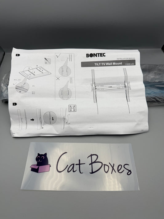 Bontec Ultra Slim TV Wall Bracket, Tilting TV Wall Mount for 23-60 Inch Flat TVs