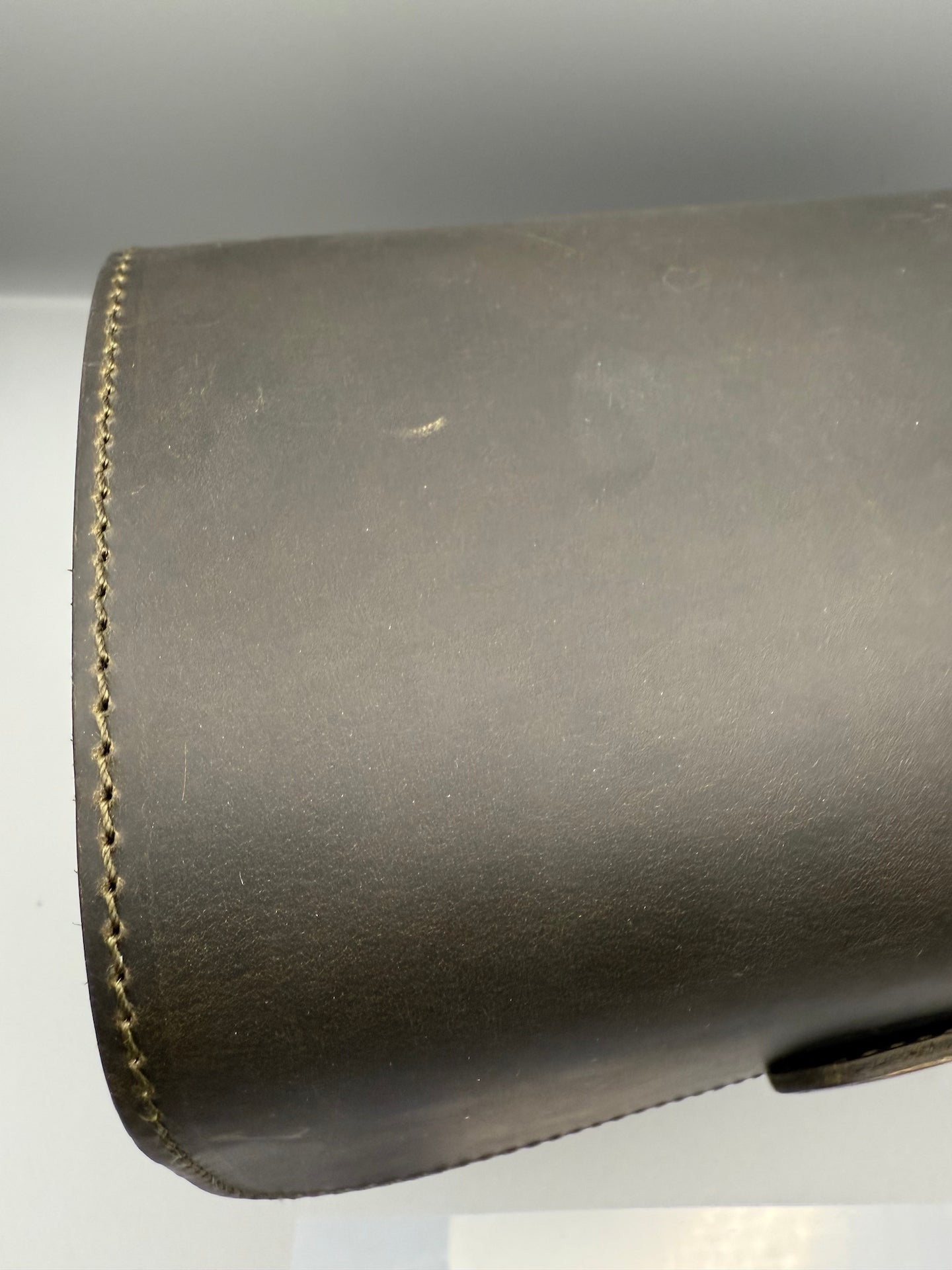 MegaGear Pebble MG1723 Genuine Leather Camera Messenger Bag - Olive