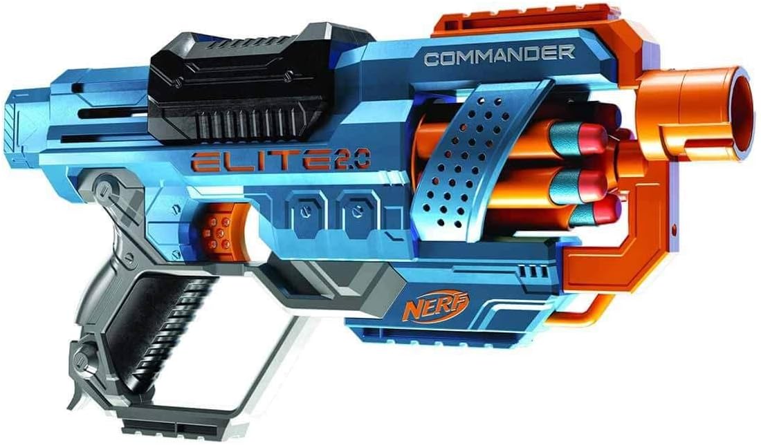 Nerf Elite 2.0 Commander RD-6 Dart Blaster, 12 Nerf Elite Darts