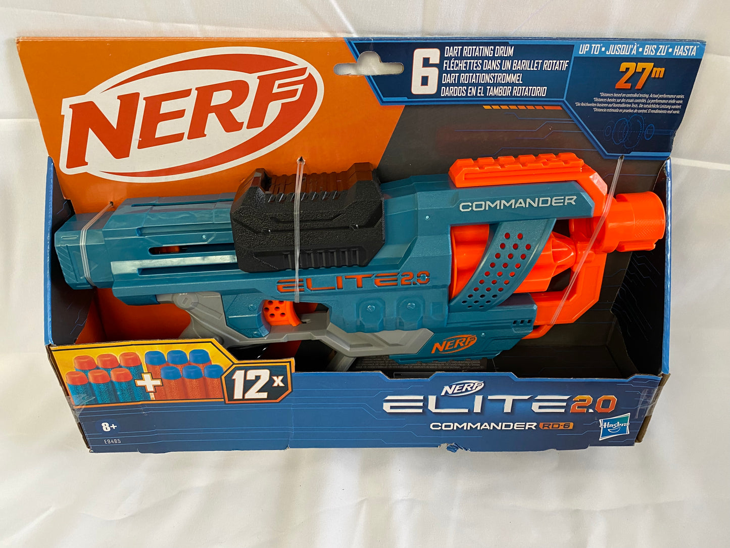 Nerf Elite 2.0 Commander RD-6 Dart Blaster, 12 Nerf Elite Darts