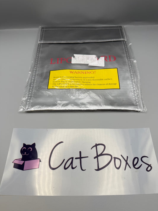 LiPo Guard ,Fiber Li-Po Battery Safety Bag Fireproof Document Bag - 18 * 23CM