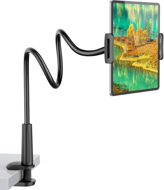 Gooseneck Universal 360^0 Flexible Tablet Stand(Black)