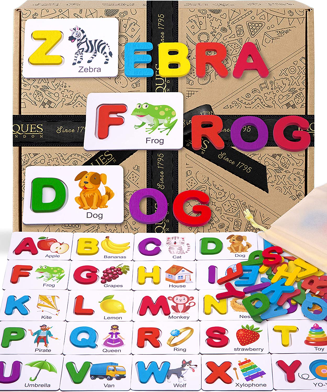 Jaques of London Alphabet Toys Spelling Game