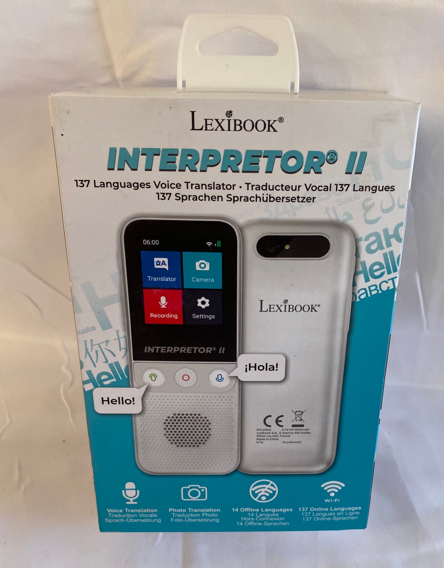 LEXIBOOK NTL3000 Interpretor 3-Instant Voice 137 Languages