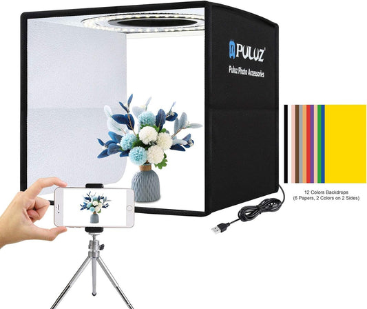 PULUZ 25cm Portable Folding Photo Booth Box Lightbox Tent kit