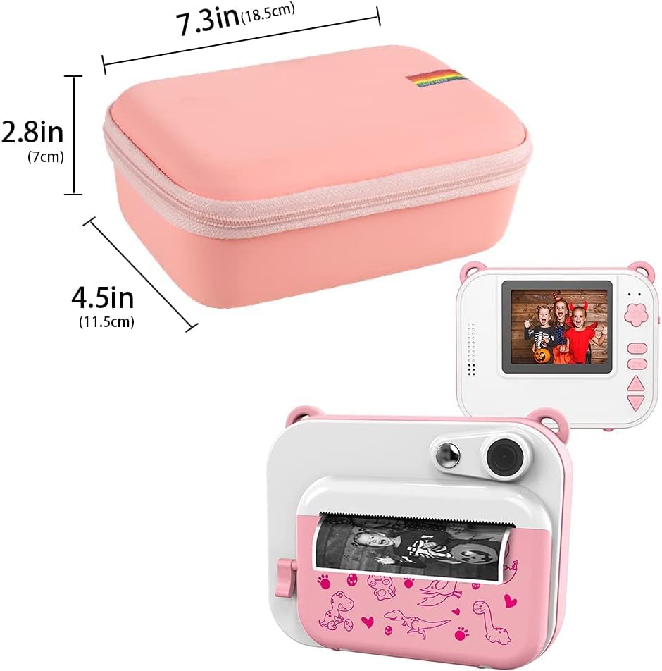 Leayjeen Kids Instant Print Camera Case (Case Only) Pink