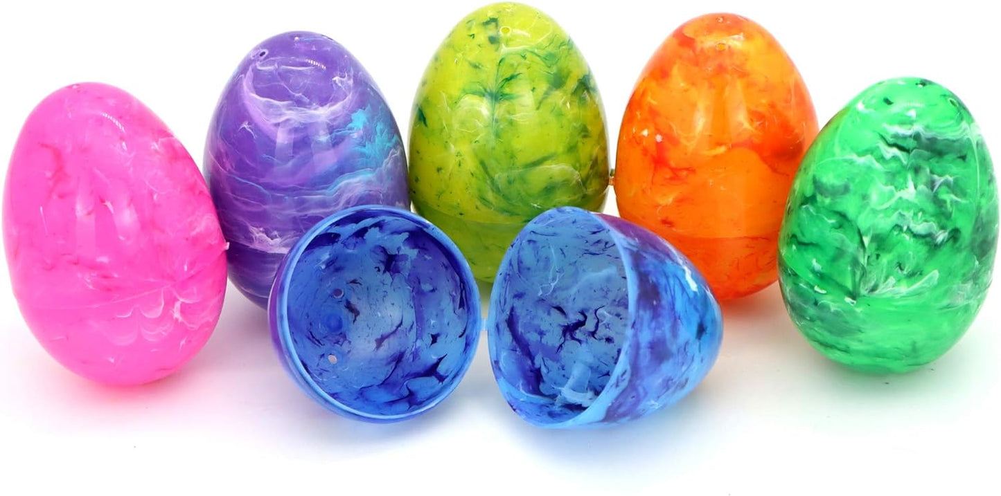 JOYIN 25 PCs 3.15'' Painted Large Iridescent Easter Eggs