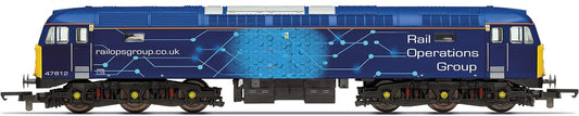 Hornby R30046 ROG, Class 47, Co, 47812 Railroad Locomotives, Blue