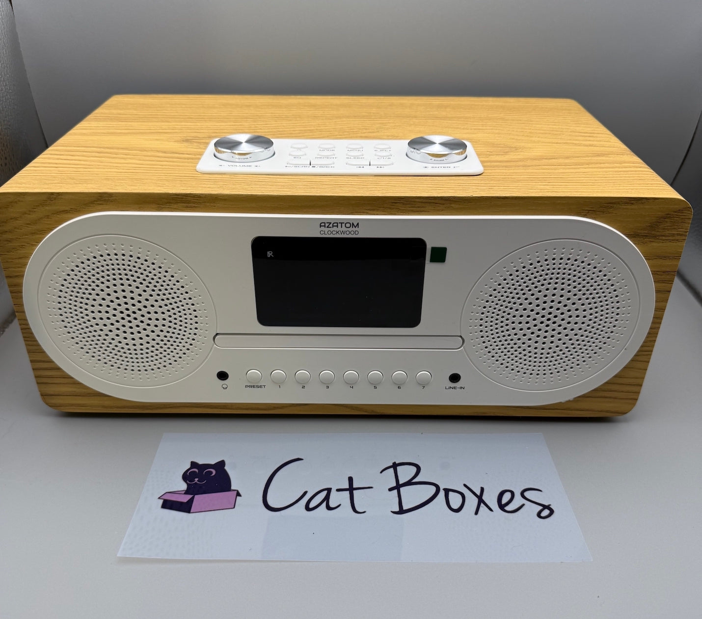 Azatom DAB & FM Digital Radio with CD Player (Light Oak)