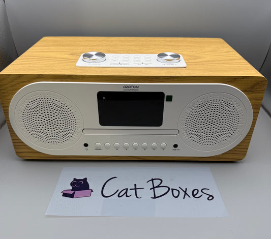 Azatom DAB & FM Digital Radio with CD Player (Light Oak)