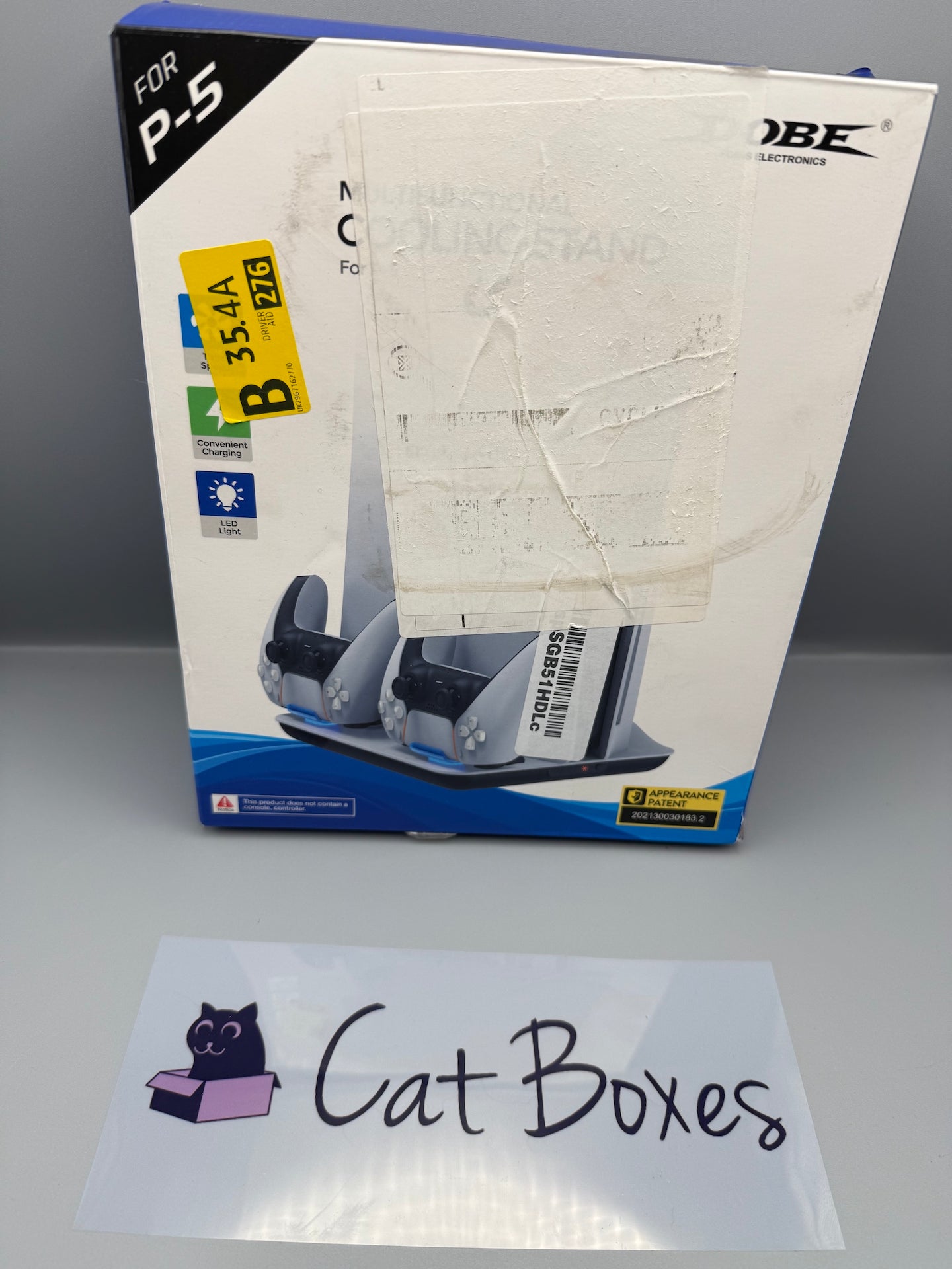 Mcbazel Vertical PS5 Console Cooling Charger Station - White (Not Slim/Pro/Disc)