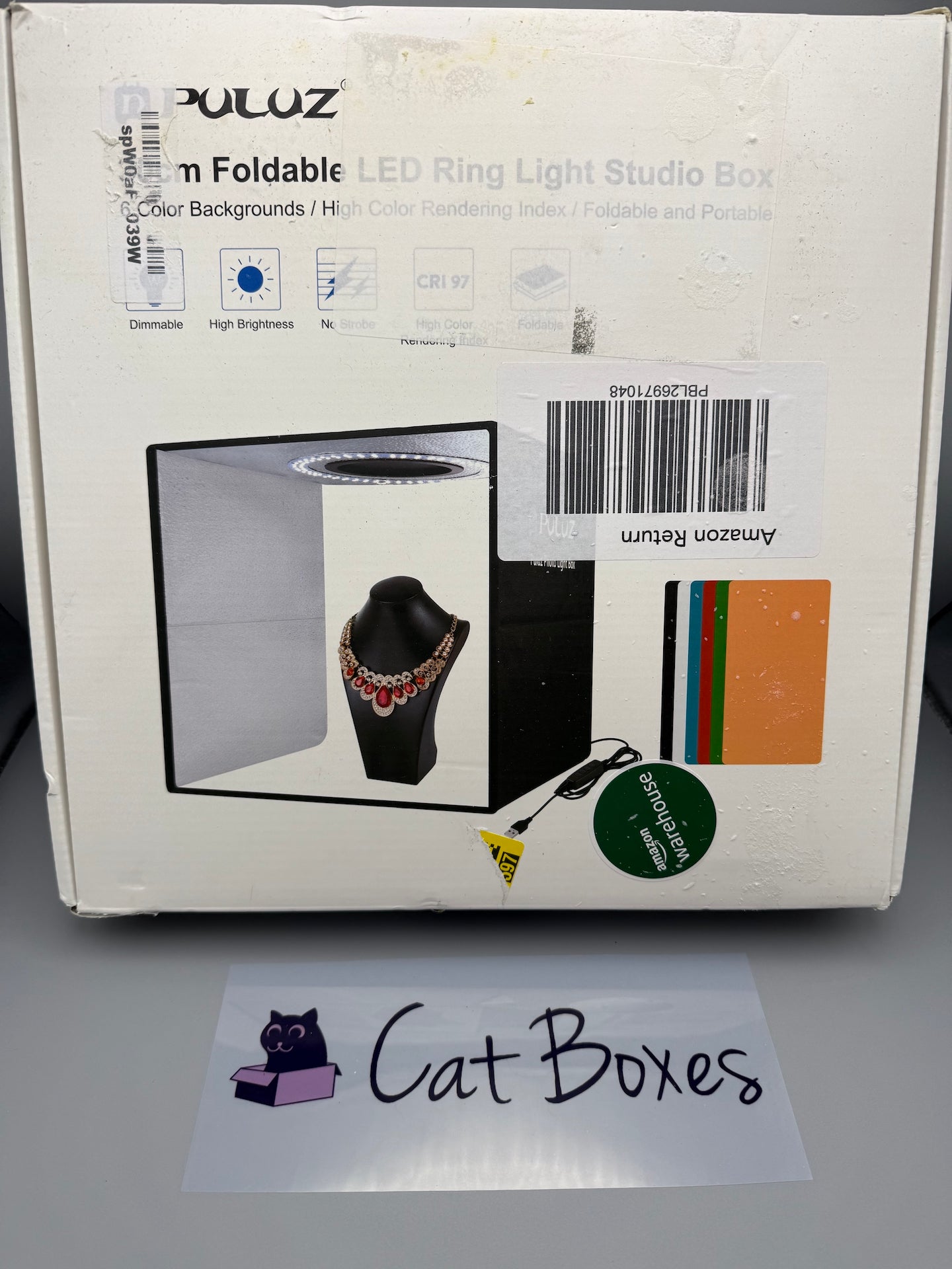 Puluz 12"x12" Professional Dimmable Photo Studio Light Box Tent Kit