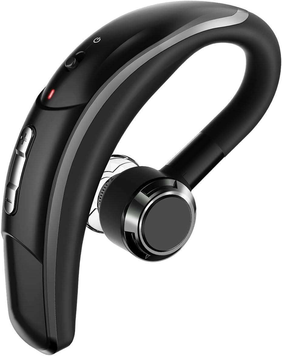 Bluetooth Headset CVC6.0 Noise Cancelling, Wireless Headphone (Black)