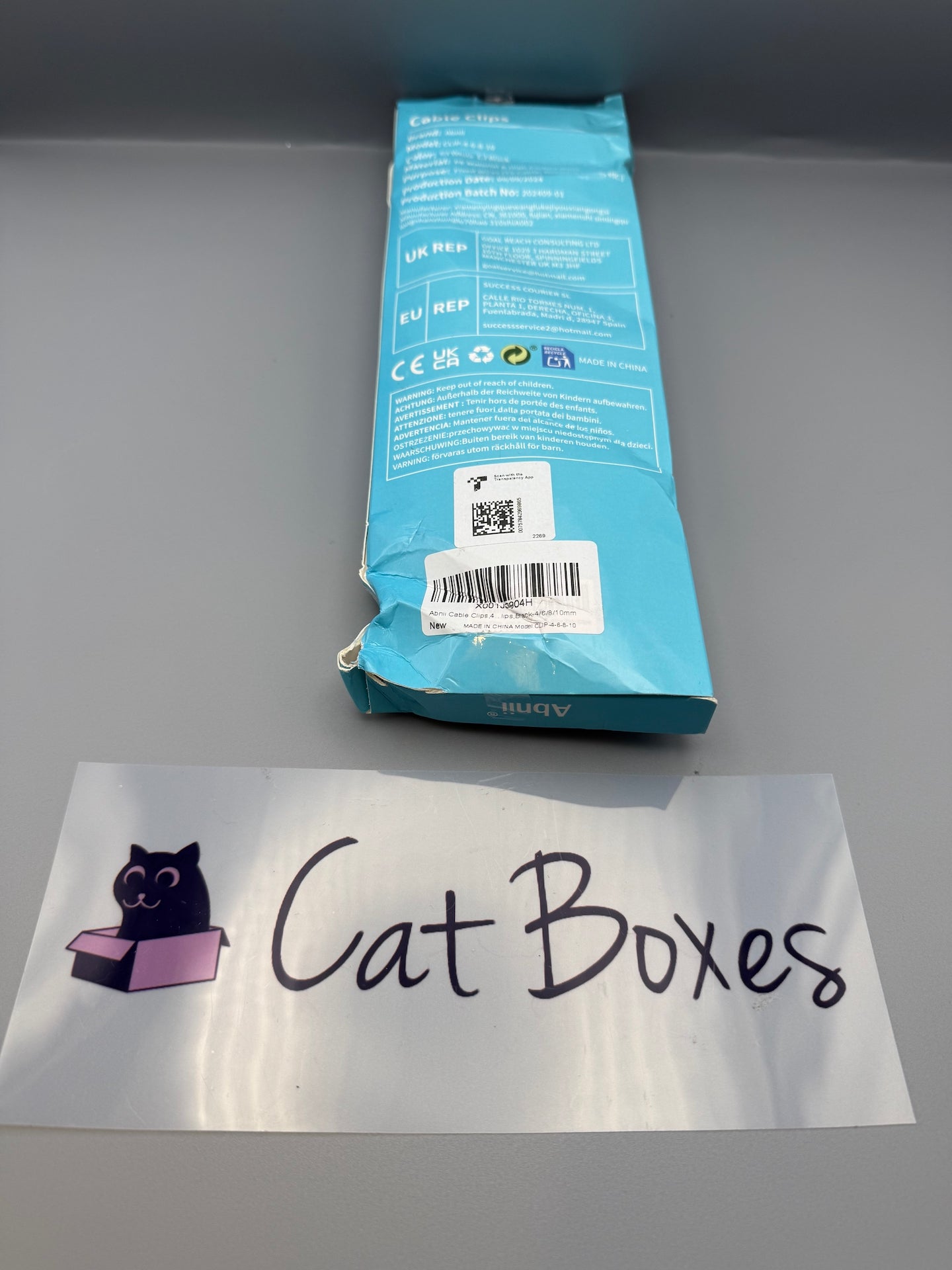 Abnii Cable Clips 400pcs Black Round Nail Wire Clips 4 6 8 10mm Set