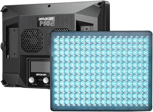 Aputure Amaran P60C, RGBWW Full-Colour Video Light Led Panel, 60W, CRI95+