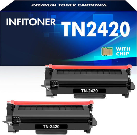 3-Pack TN2420 Toner Cartridge for Brother HL-L2350DW