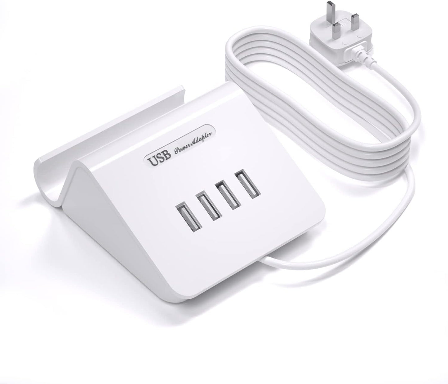 Qurzou USB Charging Station 25W USB Fast Charger Plug (white 25W)