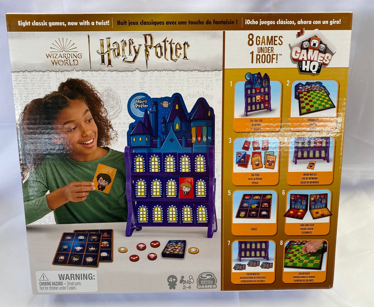 Wizarding World, Harry Potter Games HQ Checkers Tic Tac Toe