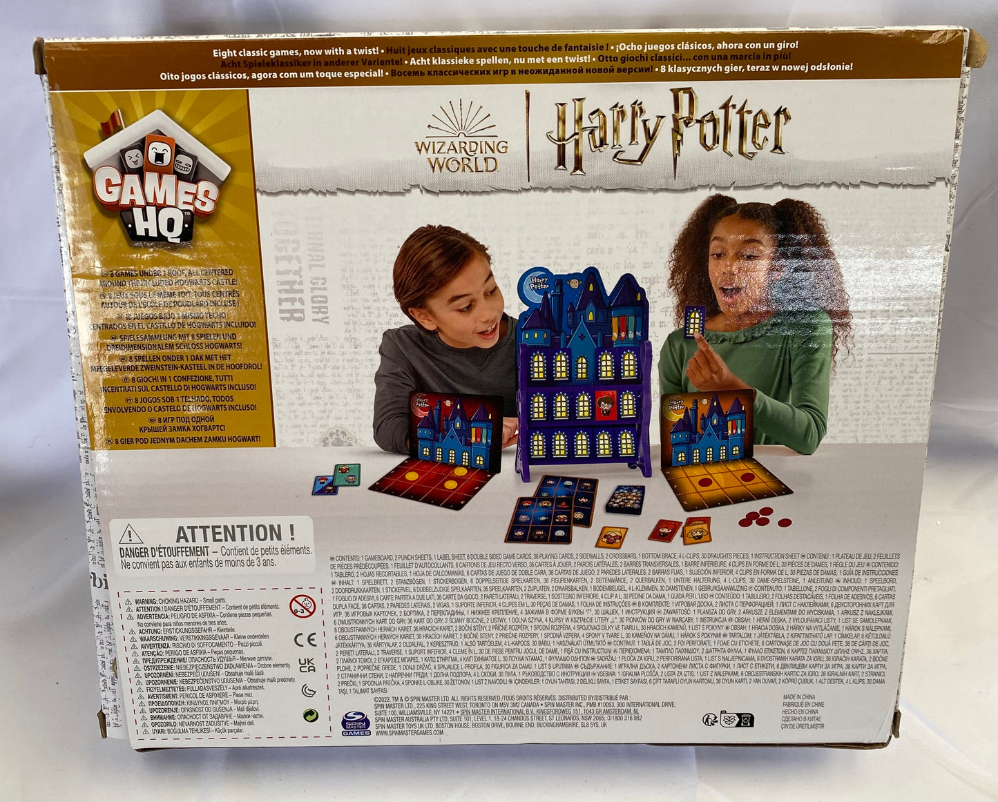 Wizarding World, Harry Potter Games HQ Checkers Tic Tac Toe