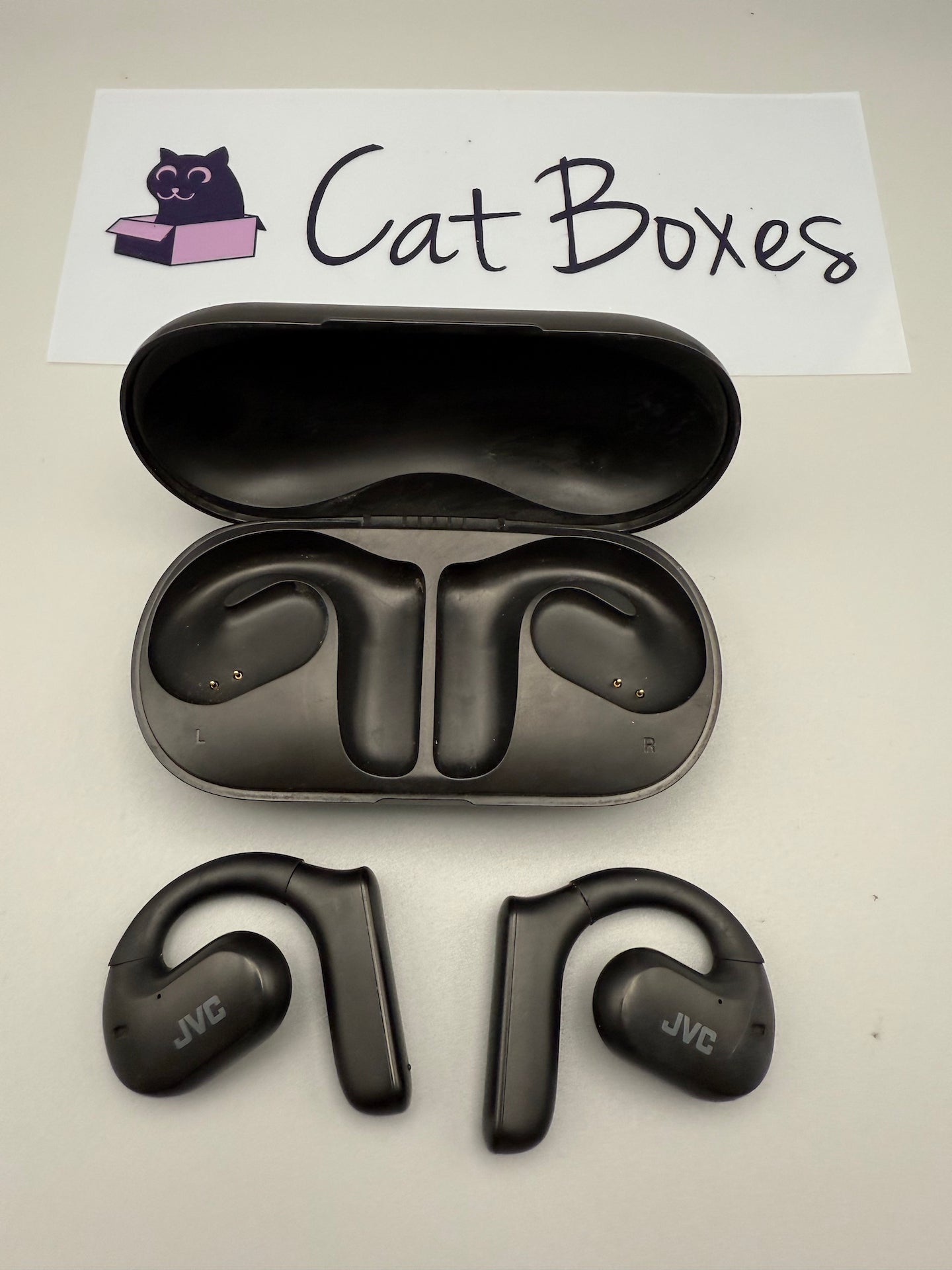 JVC HA-NP35T-B Wireless Open Ear Headphones, Nearphones, (Black)