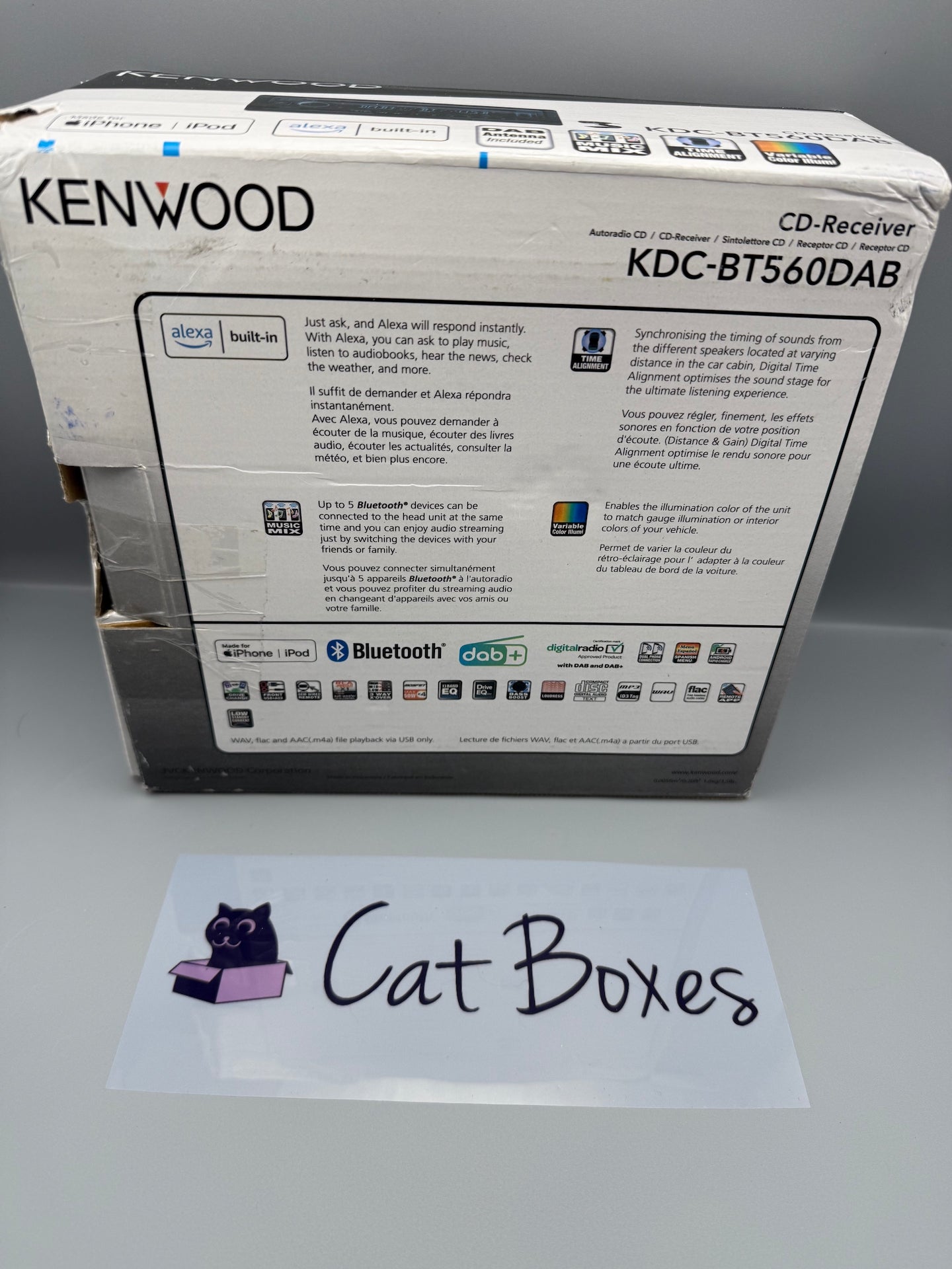 Kenwood KDC-BT560DAB CD Car Radio with DAB+ and Bluetooth