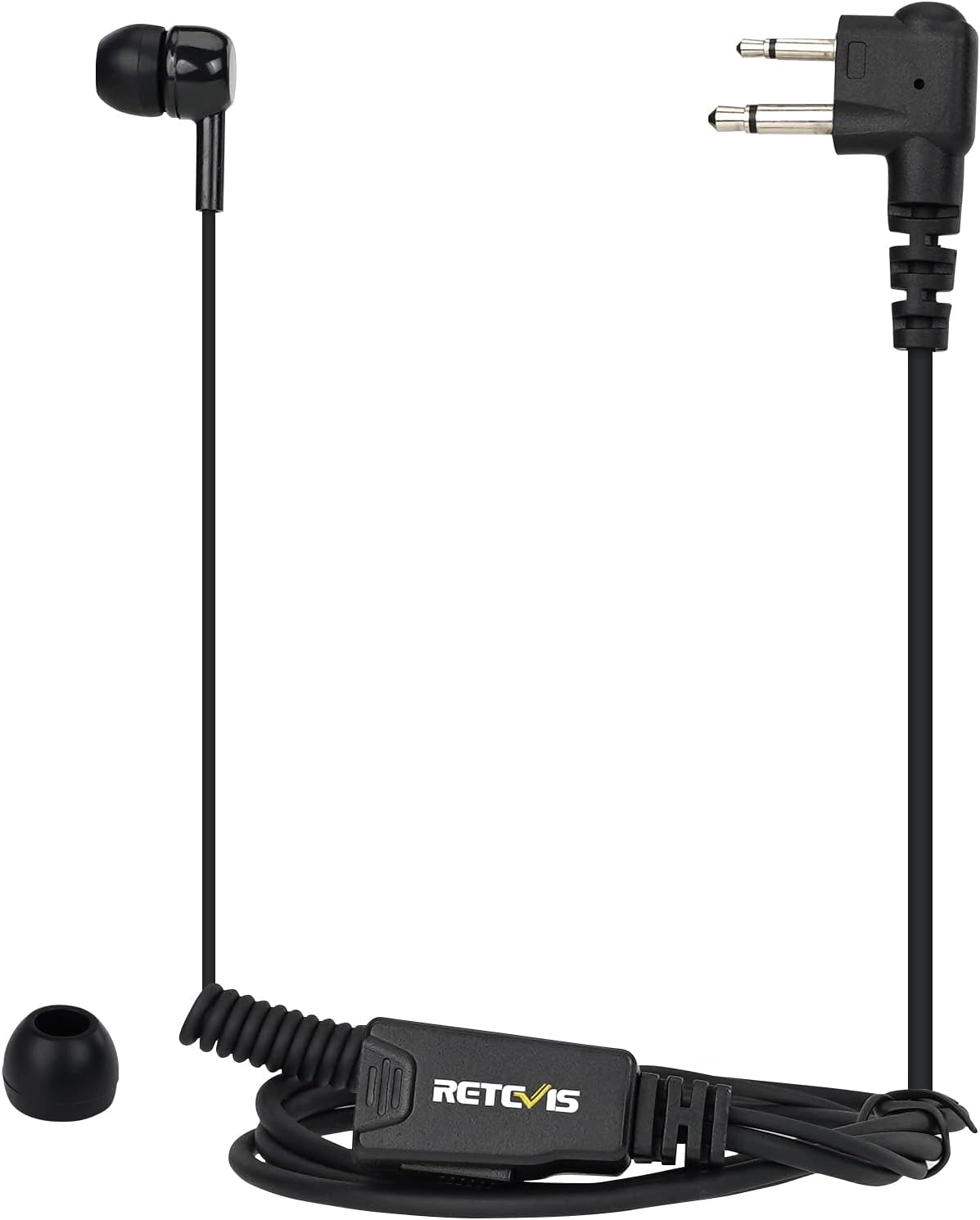 Retevis In Ear Two Way Radio Headset with Mic Compatible with Motorola