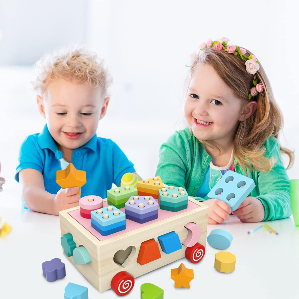 BEERYFUN Wooden Educational Montessori Toy **Tatty Box**