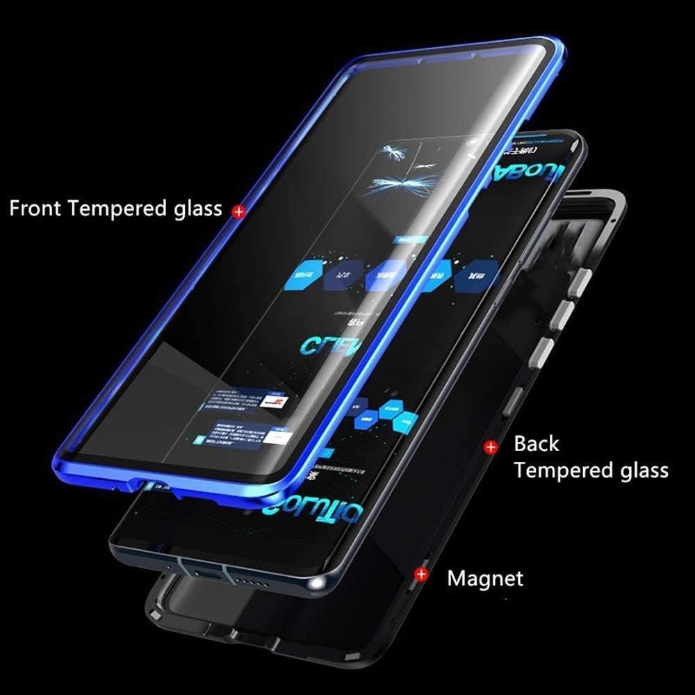 Ovann Samsung Galaxy S23 5G Magnetic Adsorption Cover Double Sides, Silver