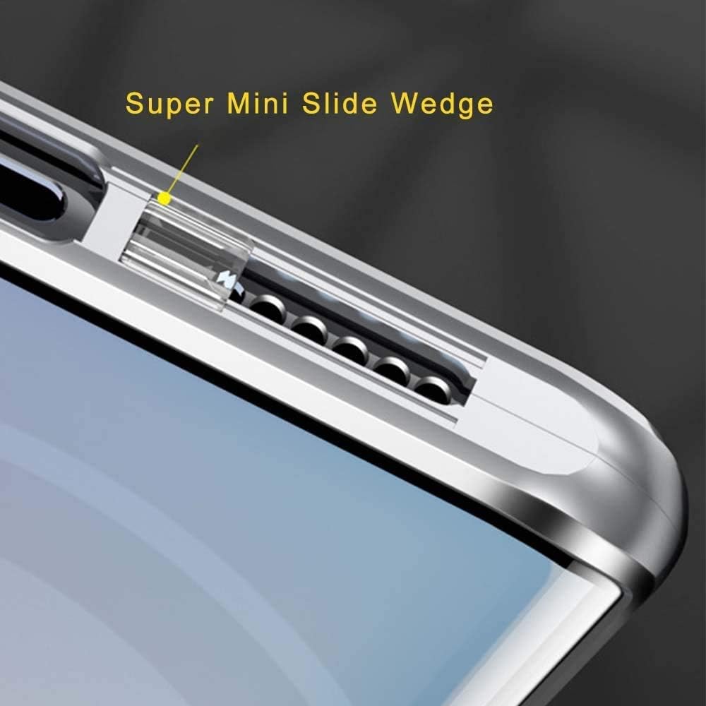 Ovann Samsung Galaxy S23 5G Magnetic Adsorption Cover Double Sides, Silver