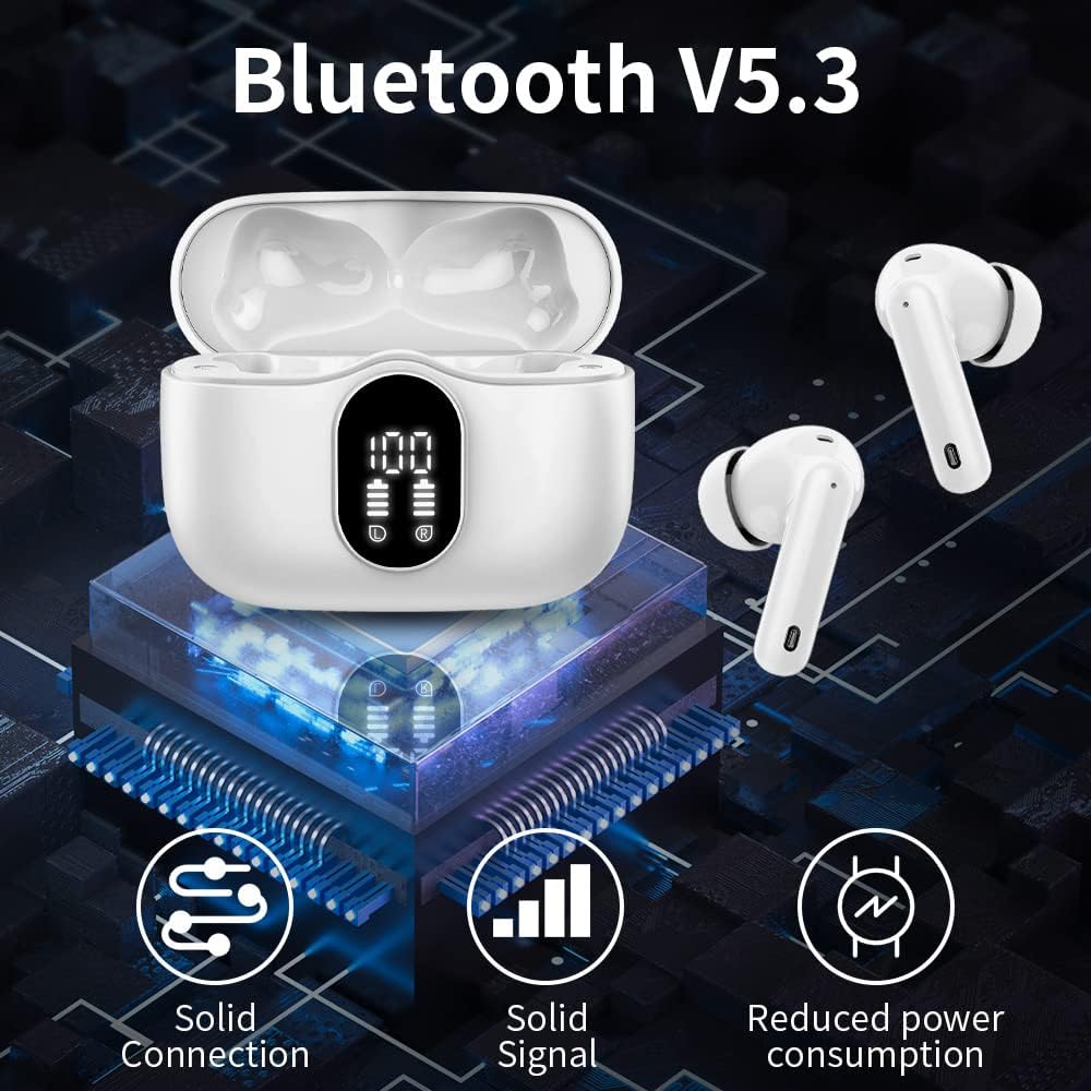 Btootos Wireless Earbuds White