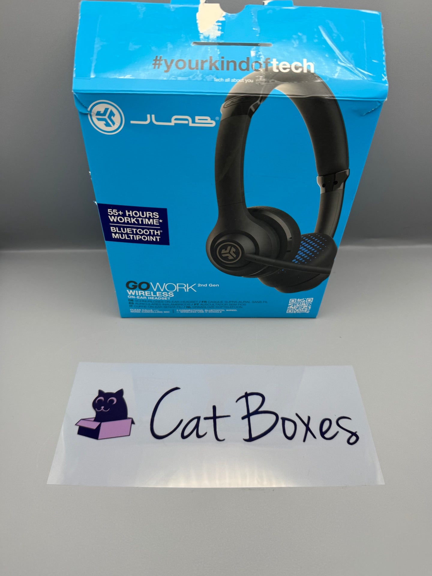 JLab Go Work 2nd Gen Wireless Headsets with Microphone **Missing Cable**