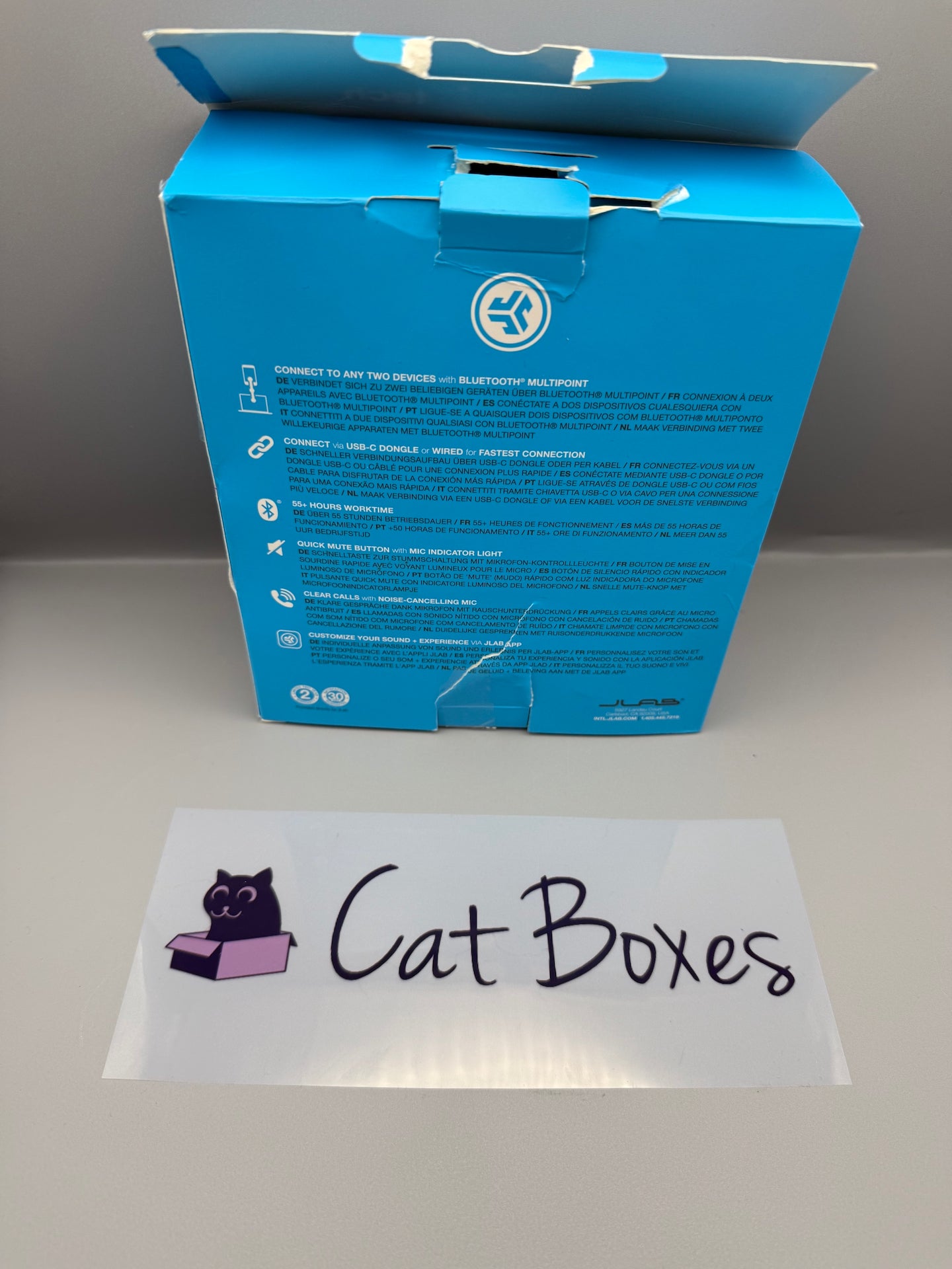 JLab Go Work 2nd Gen Wireless Headsets with Microphone **Missing Cable**