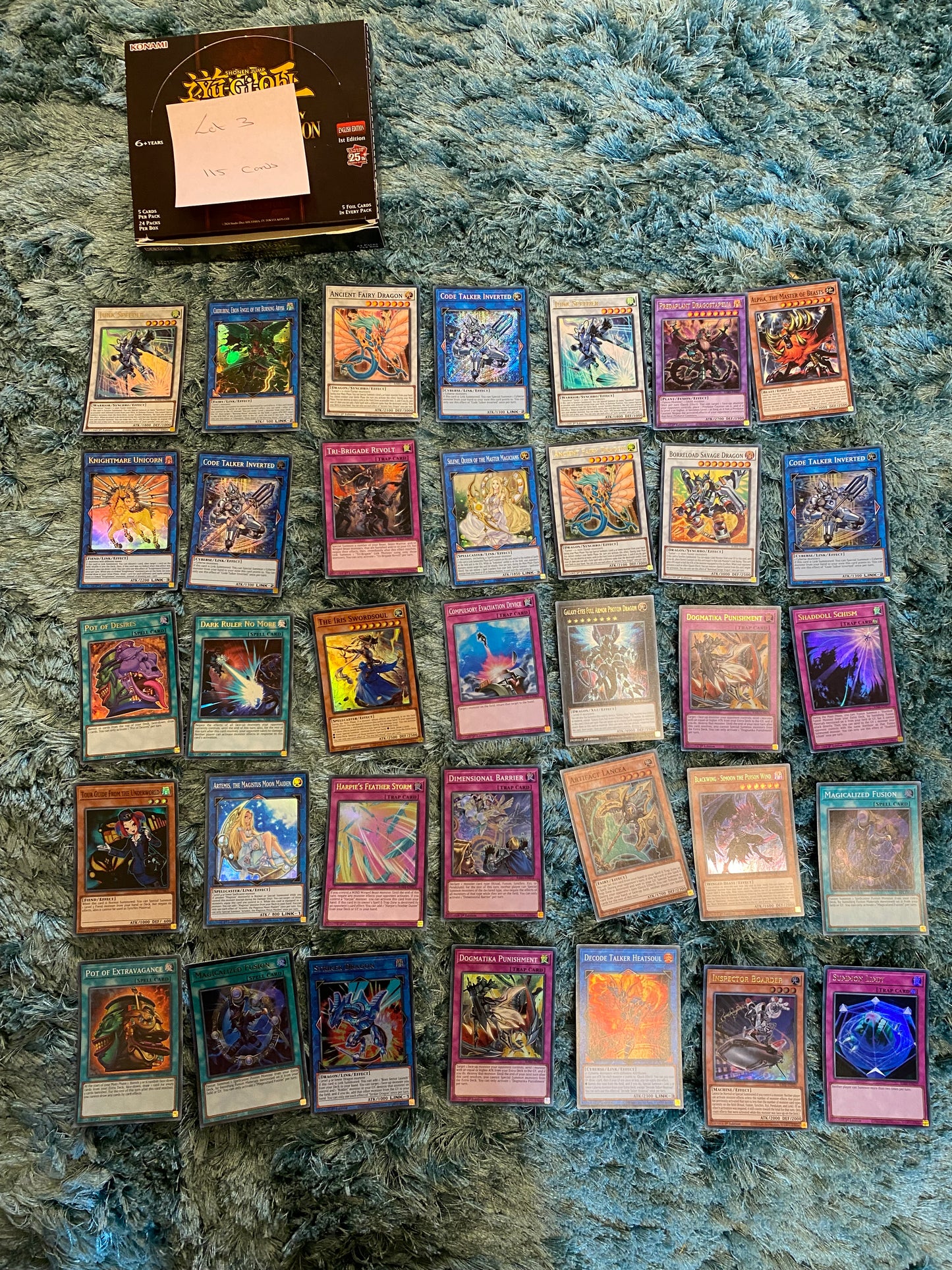 YGO 25th Anniversary Rarity Collection Display Lot 3