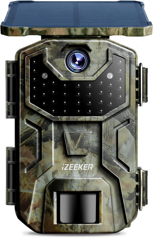 iZEEKER Solar Wildlife Camera 2.7K/1520P 36MP, Trail Camera