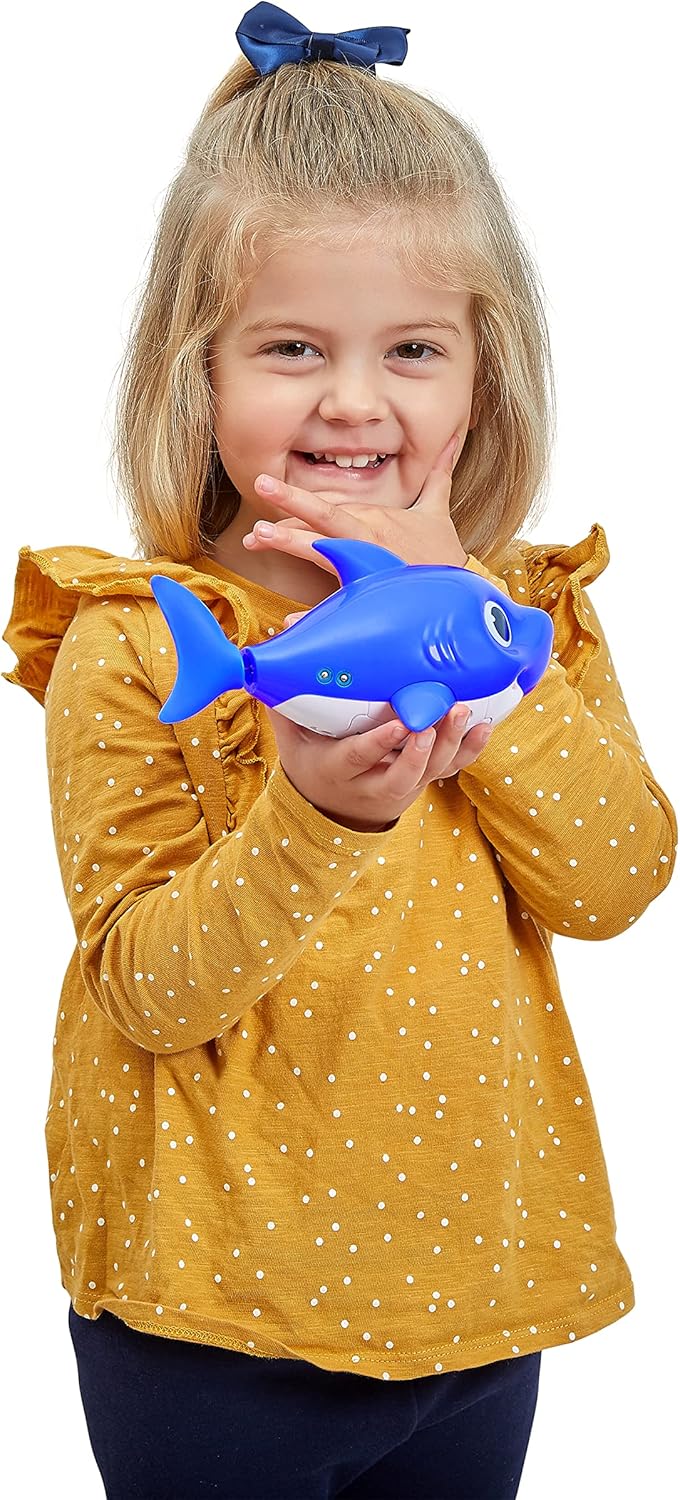 ZURU Baby Shark Bath Toy Silicone Fin - Blue