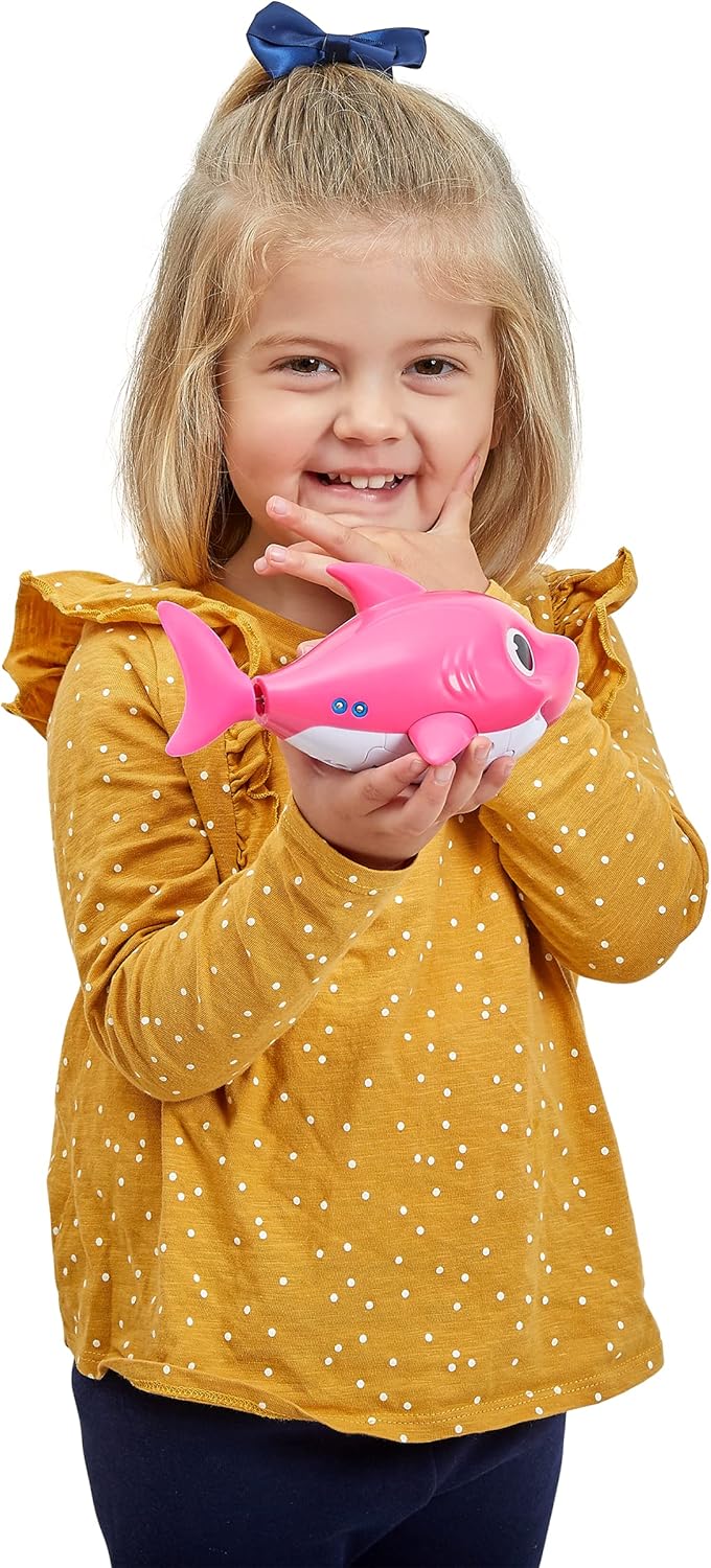 ZURU Baby Shark Bath Toy Silicone Fin - Pink