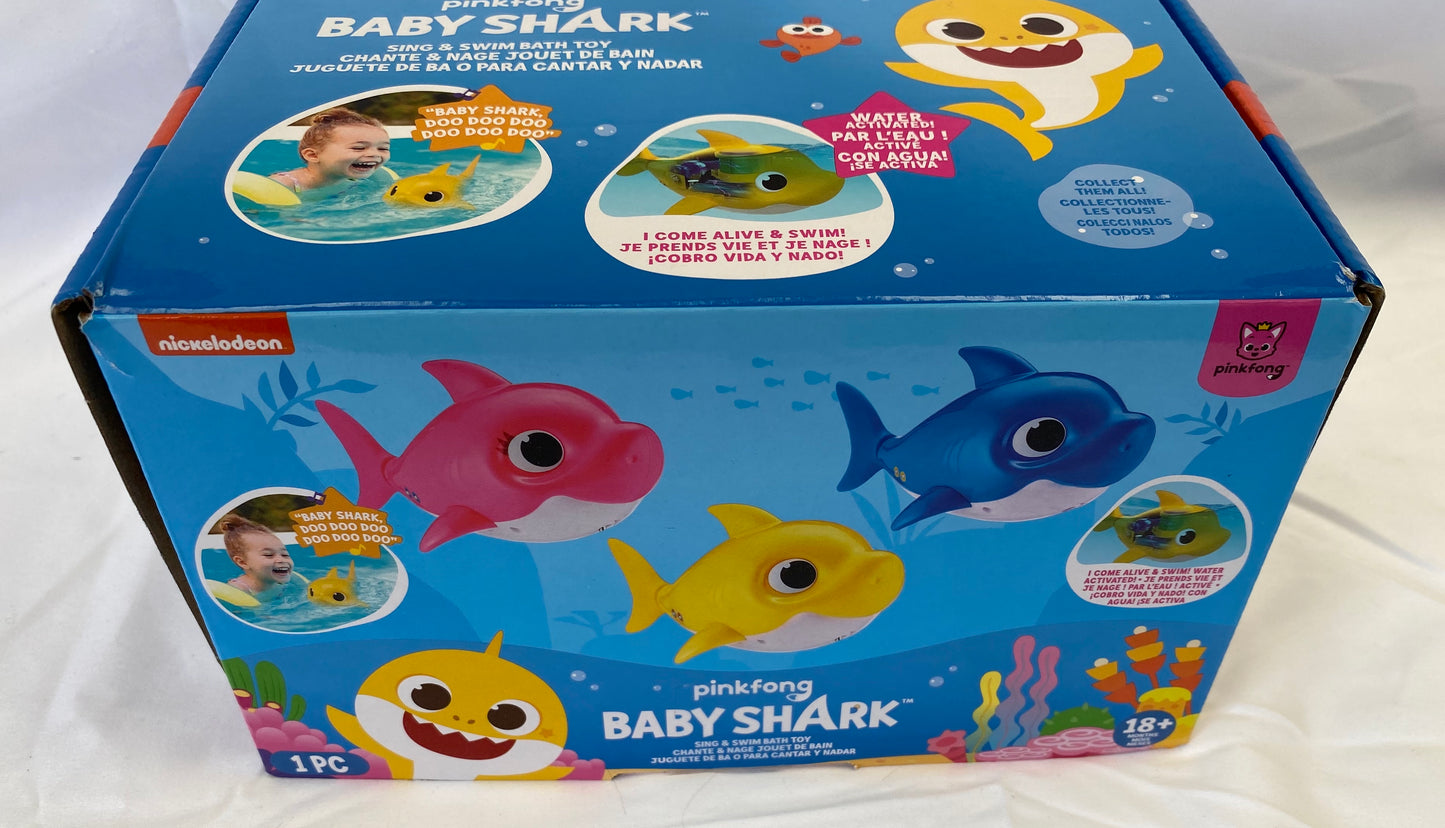 ZURU Baby Shark Bath Toy Silicone Fin - Pink