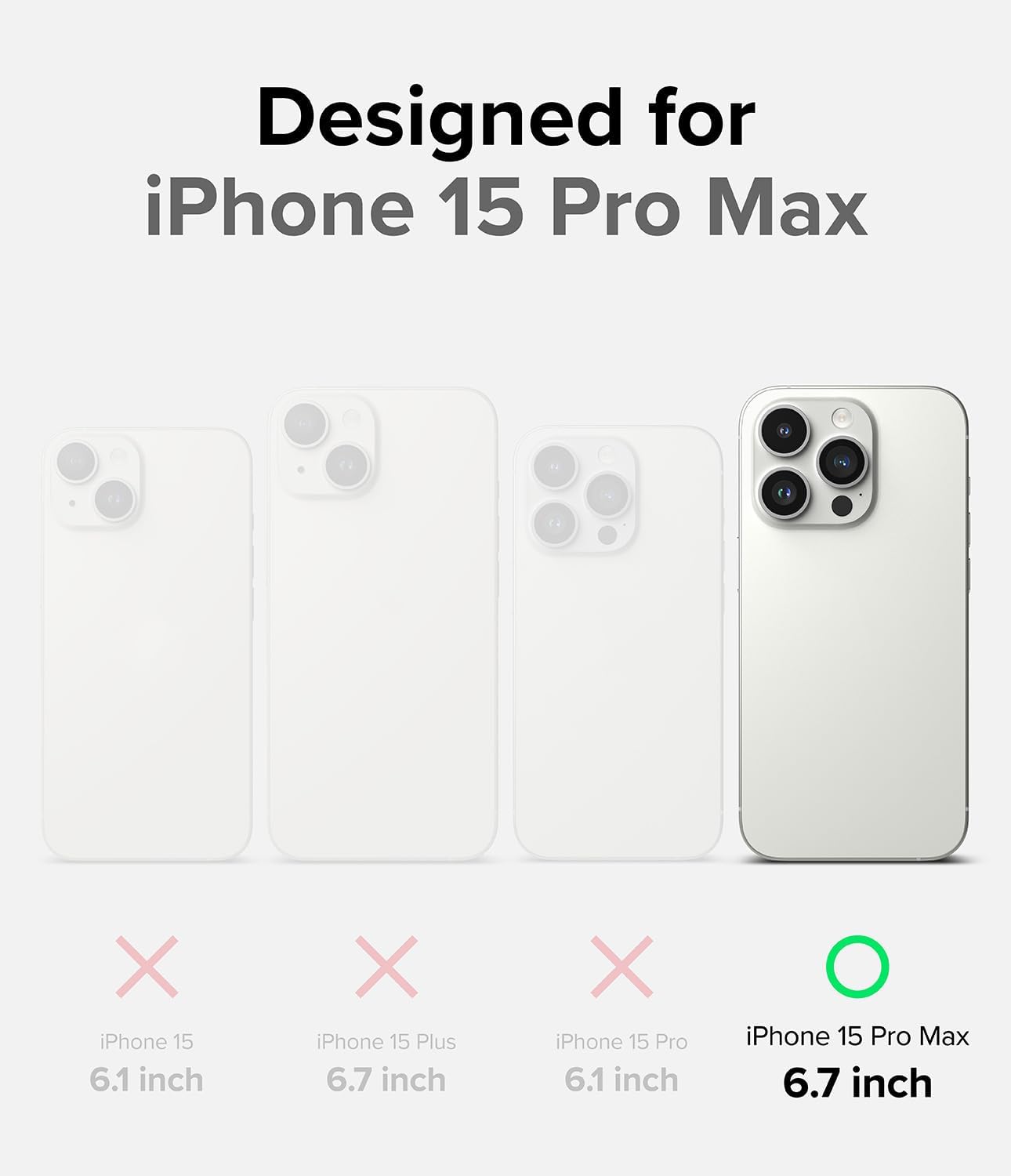 Ringke Fusion-X Magnetic Matte Case Compatible with iPhone 15 Pro Max 6.7-Inch