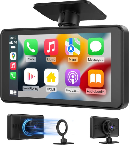 Spedal Portable Car Stereo with 2.5K Dashcam