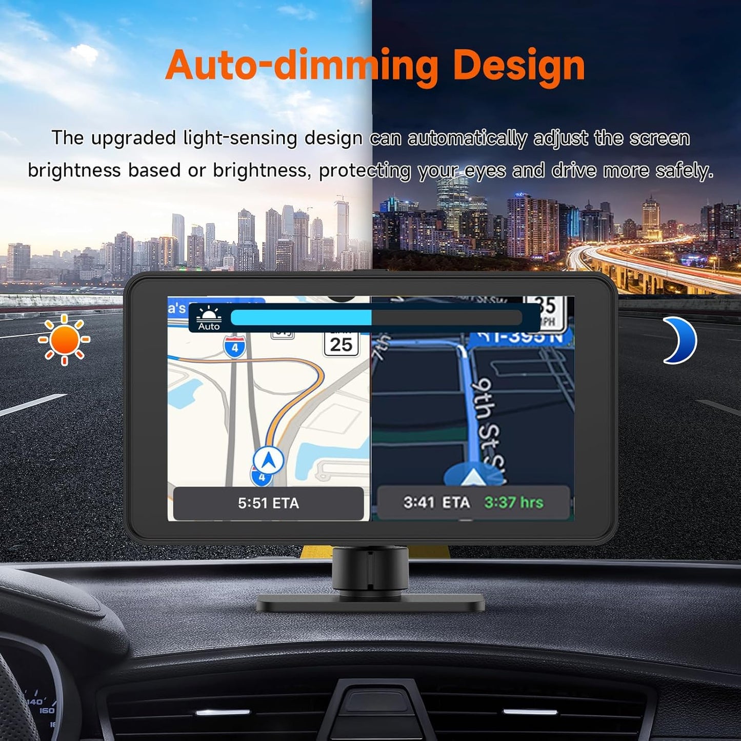 Spedal Portable Car Stereo with 2.5K Dashcam